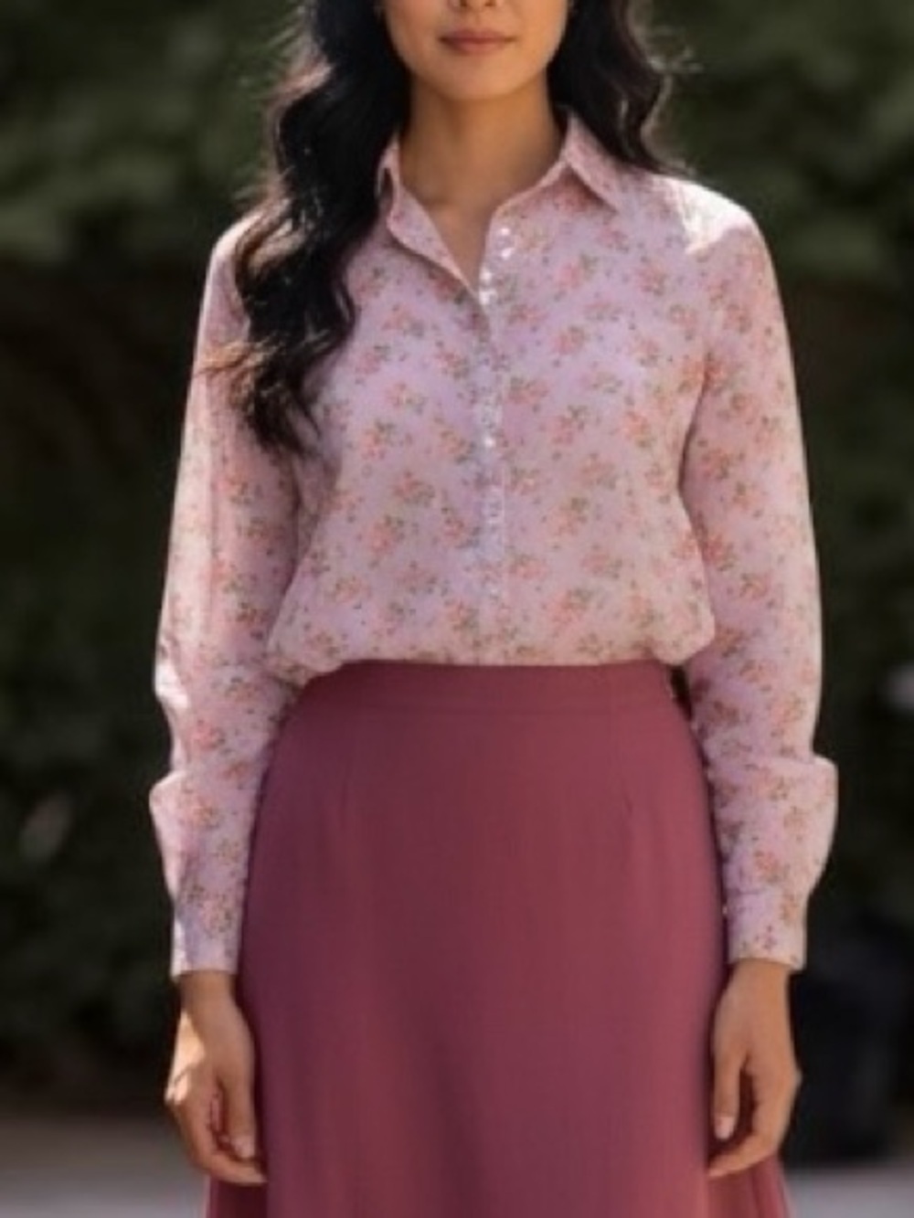 Massimo Alba Pink Floral Italian Cotton Silk Button-Down Shirt